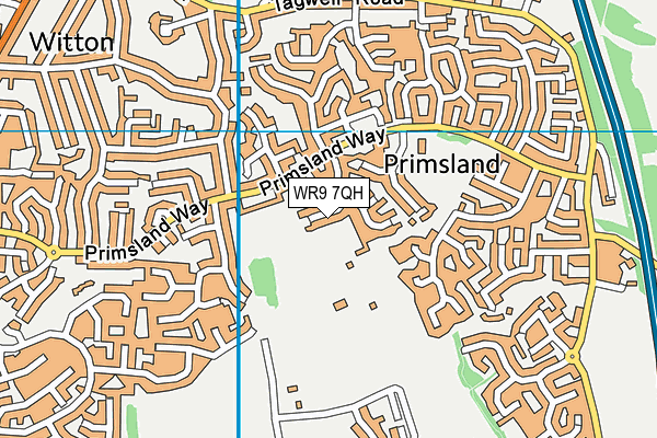 WR9 7QH map - OS VectorMap District (Ordnance Survey)