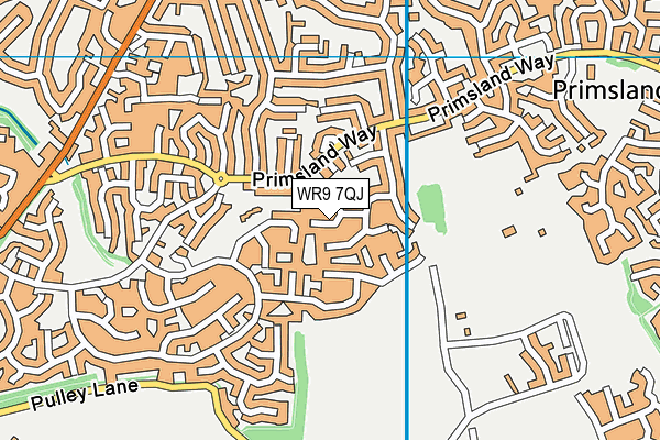 WR9 7QJ map - OS VectorMap District (Ordnance Survey)