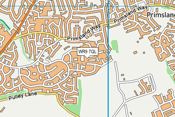 WR9 7QL map - OS VectorMap District (Ordnance Survey)
