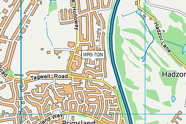 WR9 7QN map - OS VectorMap District (Ordnance Survey)