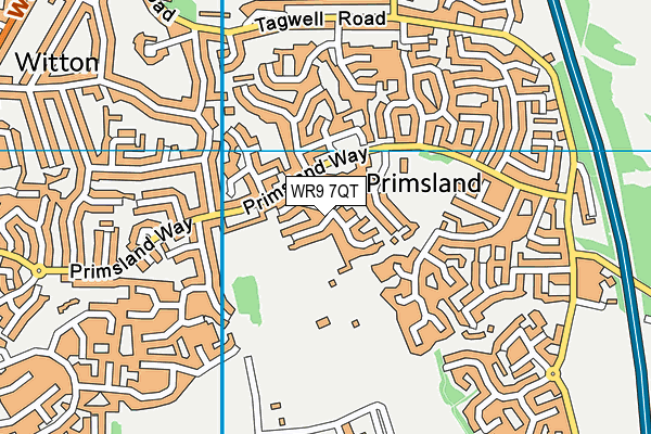 WR9 7QT map - OS VectorMap District (Ordnance Survey)