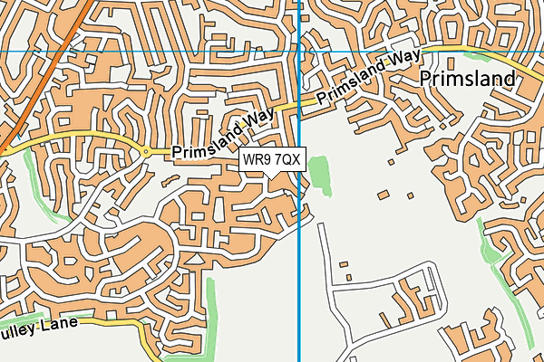 WR9 7QX map - OS VectorMap District (Ordnance Survey)