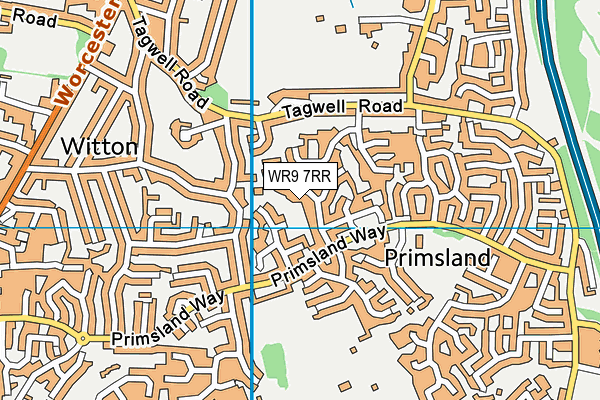 WR9 7RR map - OS VectorMap District (Ordnance Survey)