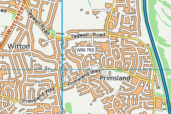 WR9 7RS map - OS VectorMap District (Ordnance Survey)