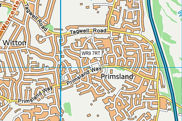 WR9 7RT map - OS VectorMap District (Ordnance Survey)