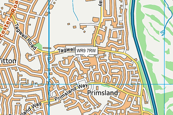 WR9 7RW map - OS VectorMap District (Ordnance Survey)