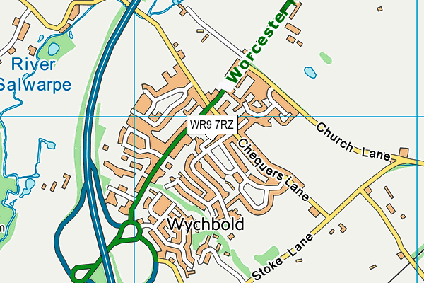 WR9 7RZ map - OS VectorMap District (Ordnance Survey)