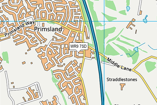WR9 7SD map - OS VectorMap District (Ordnance Survey)