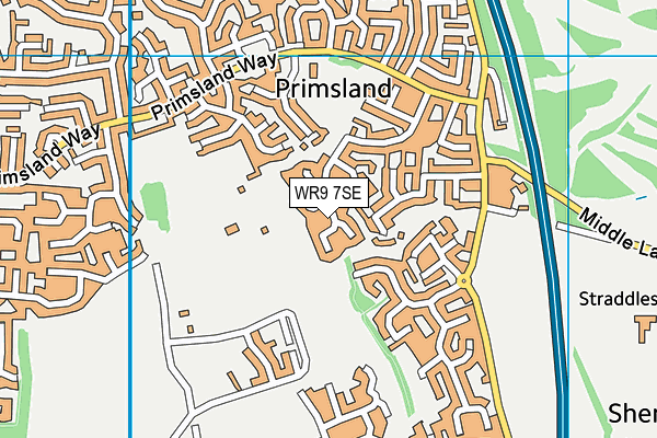 WR9 7SE map - OS VectorMap District (Ordnance Survey)