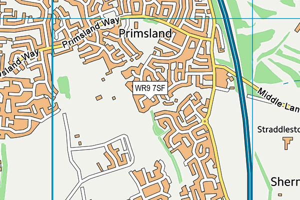 WR9 7SF map - OS VectorMap District (Ordnance Survey)