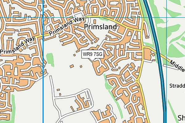 WR9 7SG map - OS VectorMap District (Ordnance Survey)