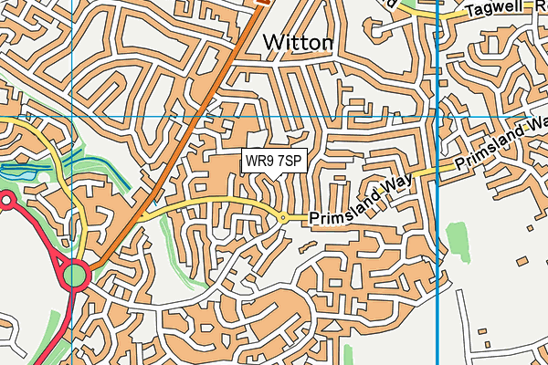 WR9 7SP map - OS VectorMap District (Ordnance Survey)