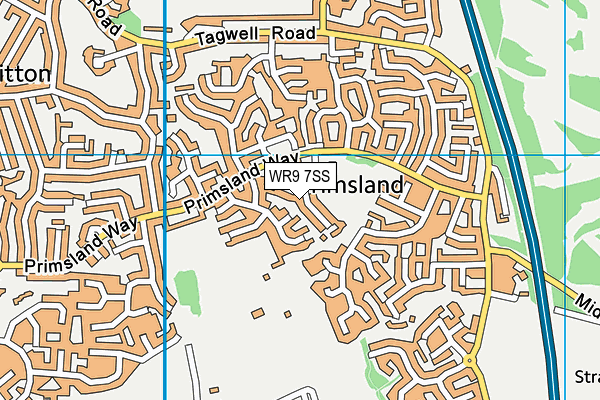 WR9 7SS map - OS VectorMap District (Ordnance Survey)