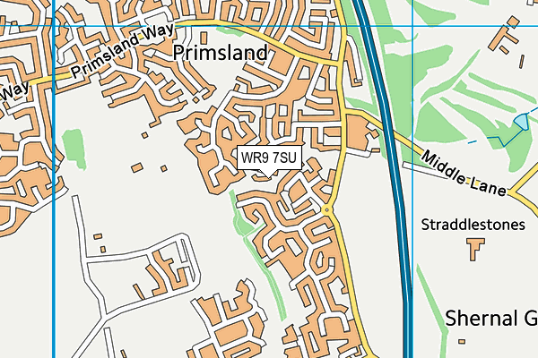 WR9 7SU map - OS VectorMap District (Ordnance Survey)