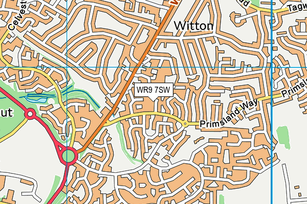 WR9 7SW map - OS VectorMap District (Ordnance Survey)
