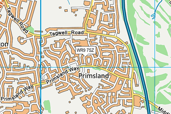 WR9 7SZ map - OS VectorMap District (Ordnance Survey)
