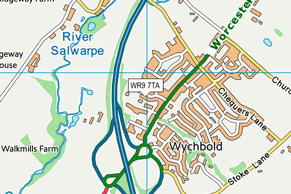 WR9 7TA map - OS VectorMap District (Ordnance Survey)