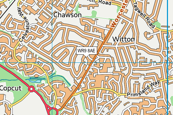 WR9 8AE map - OS VectorMap District (Ordnance Survey)