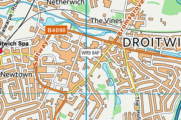WR9 8AF map - OS VectorMap District (Ordnance Survey)