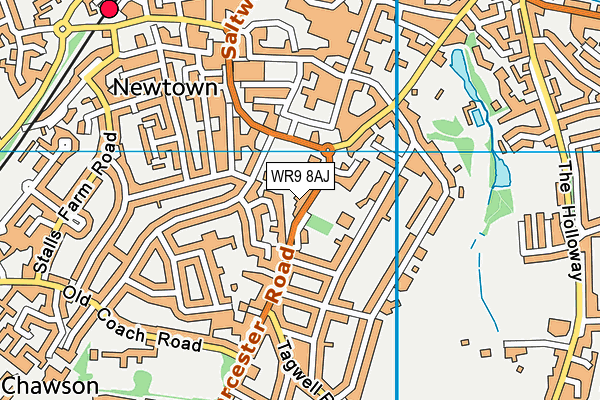WR9 8AJ map - OS VectorMap District (Ordnance Survey)