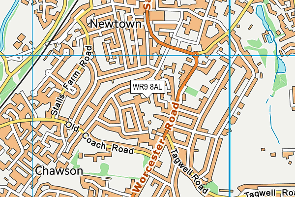 WR9 8AL map - OS VectorMap District (Ordnance Survey)