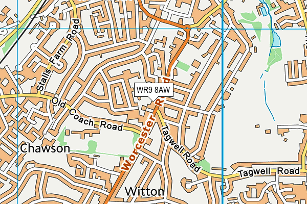 WR9 8AW map - OS VectorMap District (Ordnance Survey)