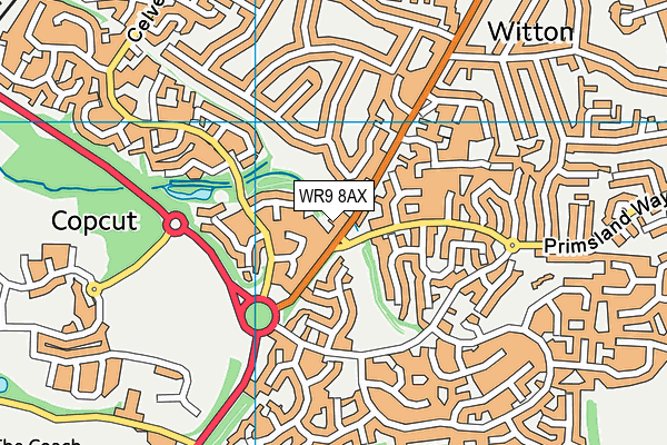 WR9 8AX map - OS VectorMap District (Ordnance Survey)