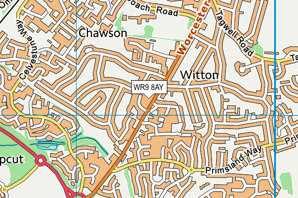 WR9 8AY map - OS VectorMap District (Ordnance Survey)