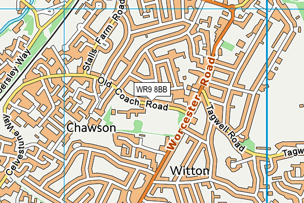 WR9 8BB map - OS VectorMap District (Ordnance Survey)