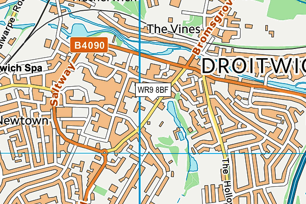 WR9 8BF map - OS VectorMap District (Ordnance Survey)