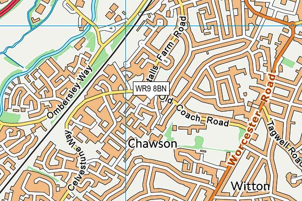 WR9 8BN map - OS VectorMap District (Ordnance Survey)