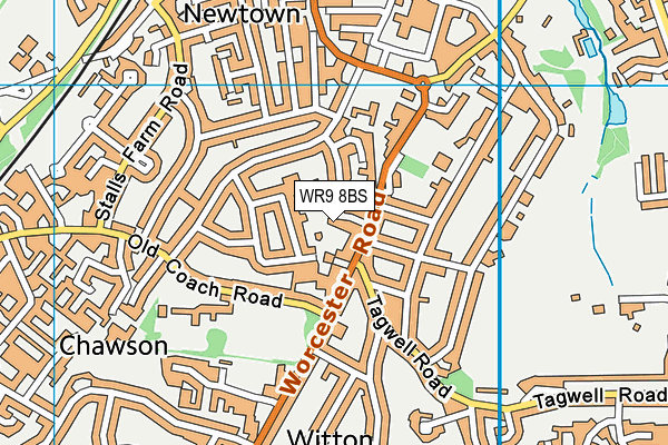 WR9 8BS map - OS VectorMap District (Ordnance Survey)