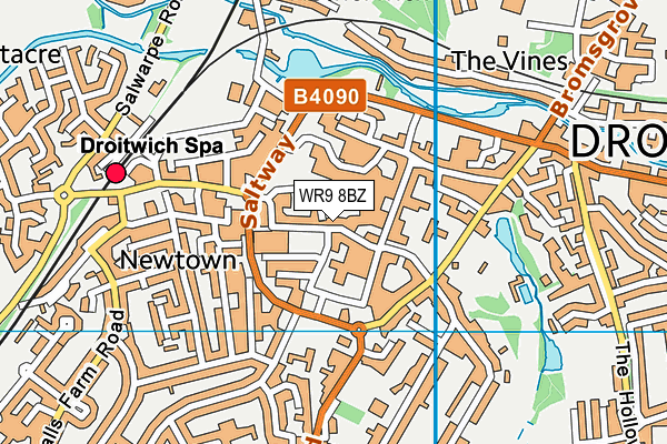 WR9 8BZ map - OS VectorMap District (Ordnance Survey)