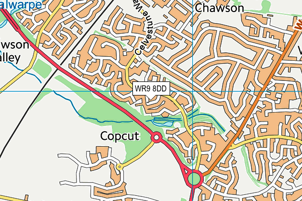 WR9 8DD map - OS VectorMap District (Ordnance Survey)