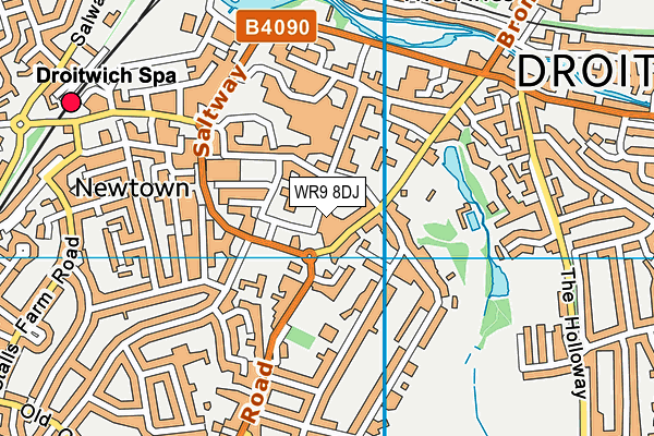 WR9 8DJ map - OS VectorMap District (Ordnance Survey)