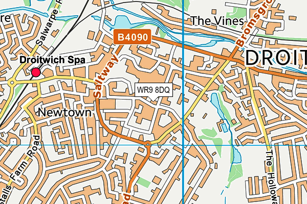 WR9 8DQ map - OS VectorMap District (Ordnance Survey)