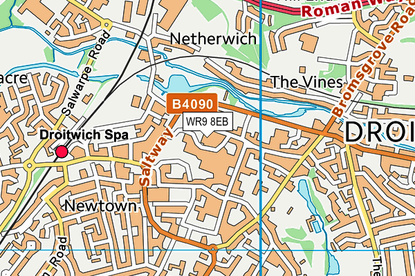 WR9 8EB map - OS VectorMap District (Ordnance Survey)
