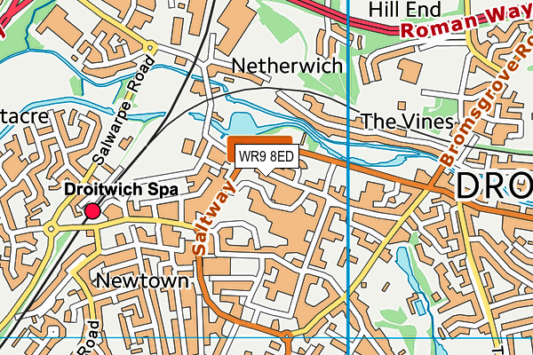 WR9 8ED map - OS VectorMap District (Ordnance Survey)