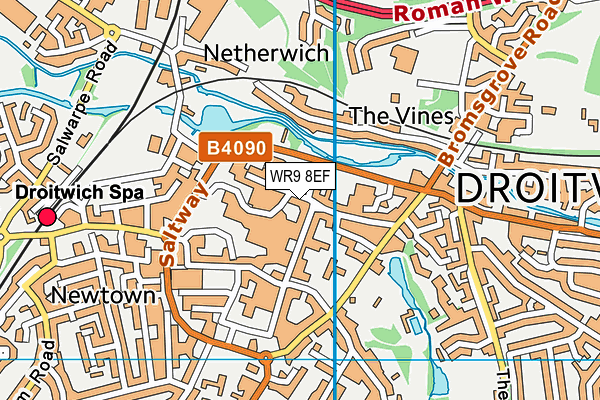 WR9 8EF map - OS VectorMap District (Ordnance Survey)