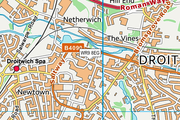WR9 8EG map - OS VectorMap District (Ordnance Survey)