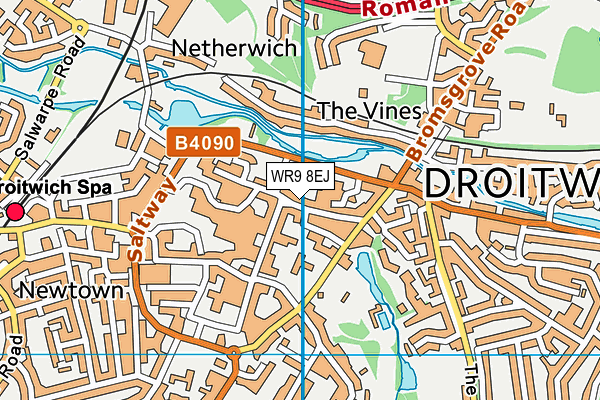 WR9 8EJ map - OS VectorMap District (Ordnance Survey)