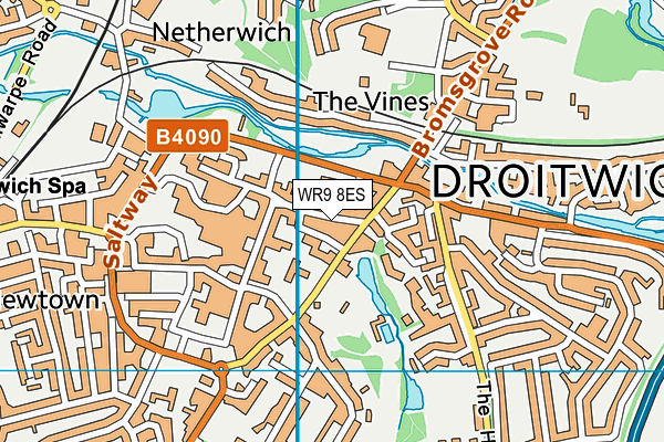 WR9 8ES map - OS VectorMap District (Ordnance Survey)