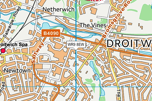 WR9 8EW map - OS VectorMap District (Ordnance Survey)