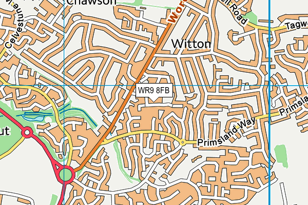 WR9 8FB map - OS VectorMap District (Ordnance Survey)