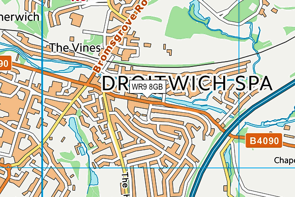 WR9 8GB map - OS VectorMap District (Ordnance Survey)