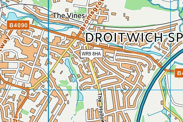 WR9 8HA map - OS VectorMap District (Ordnance Survey)