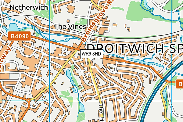 WR9 8HD map - OS VectorMap District (Ordnance Survey)