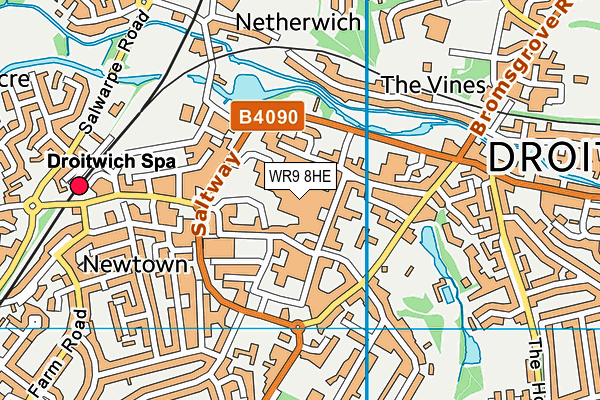 WR9 8HE map - OS VectorMap District (Ordnance Survey)