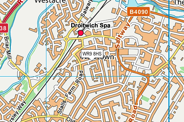 WR9 8HS map - OS VectorMap District (Ordnance Survey)