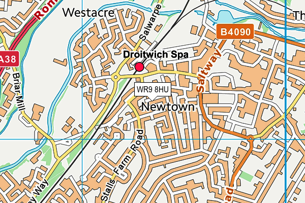 WR9 8HU map - OS VectorMap District (Ordnance Survey)